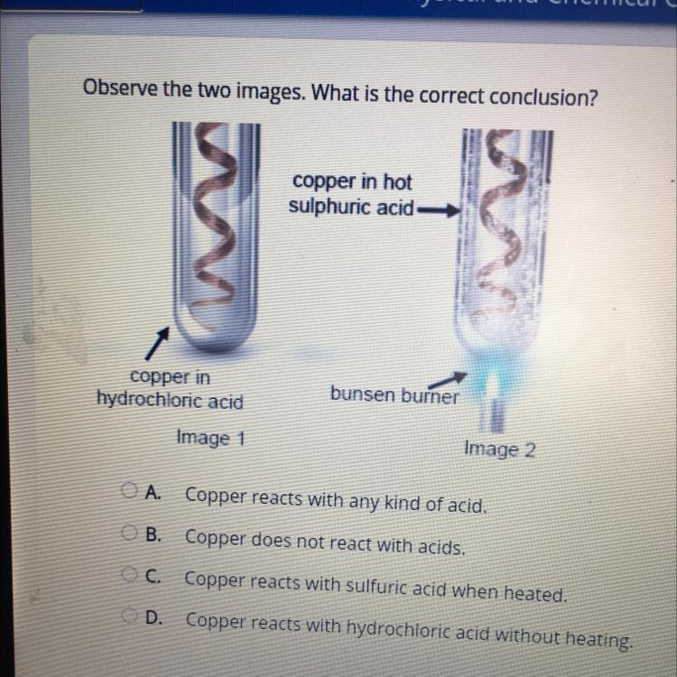 Select the correct answer. Observe the two images. What is the correct conclusion-example-1