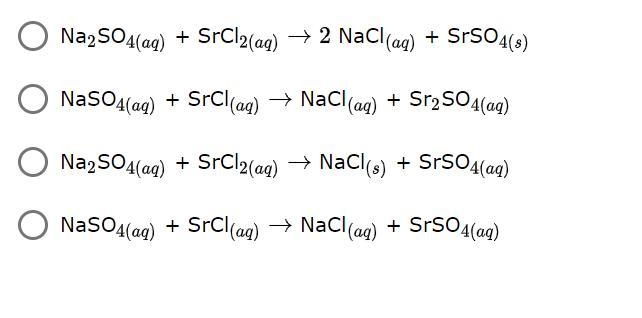 What is the balanced equation for the reaction of a solution of sodium sulfate is-example-1