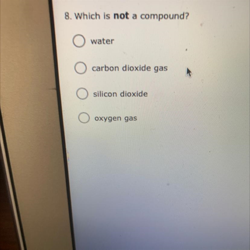 Which is not a compound?-example-1