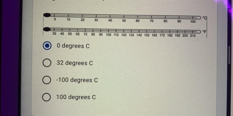 Each of the thermometers shows a different temperature scale. The thermometer on top-example-1