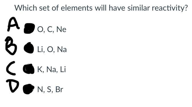 Which set of elements will have similar reactivity?-example-1