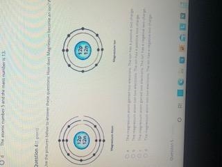 Use the pictures below to answer these questions: How does Magnesium become an ion-example-1