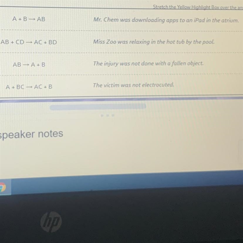 Which formula demonstrates a double replacement reaction? 1. A + B --> AB 2. AB-example-1