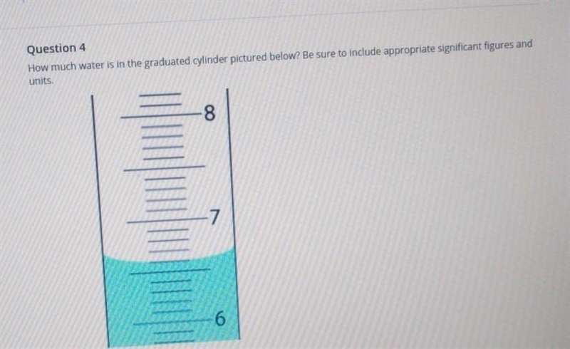 How much water in the graduated cylinder picture below ​-example-1