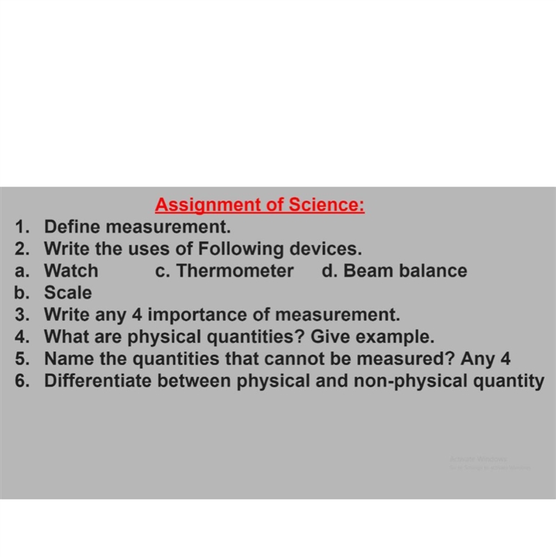 3 3) Write any 4 important of 4 important of measurement Science-example-1