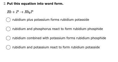 Put this equation into word form.-example-1