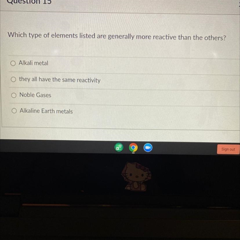 Which type of elements listed are generally more reactive than the others?-example-1