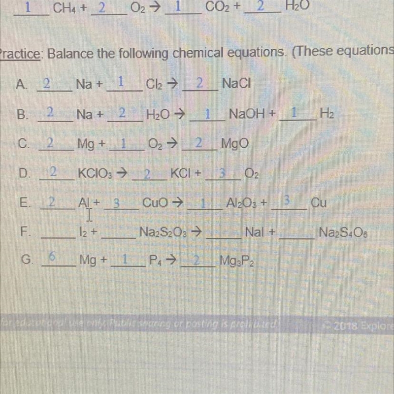 Balance the following chemical equation: i need F-example-1