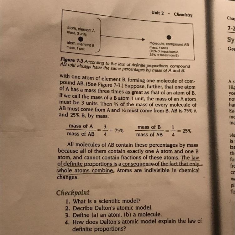 Define a an atom b a molecule-example-1