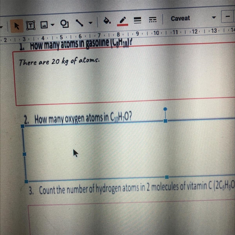 How many oxygen atoms in C10H20-example-1