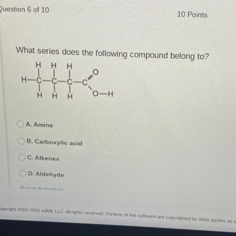 What series does the following compound belong to?-example-1