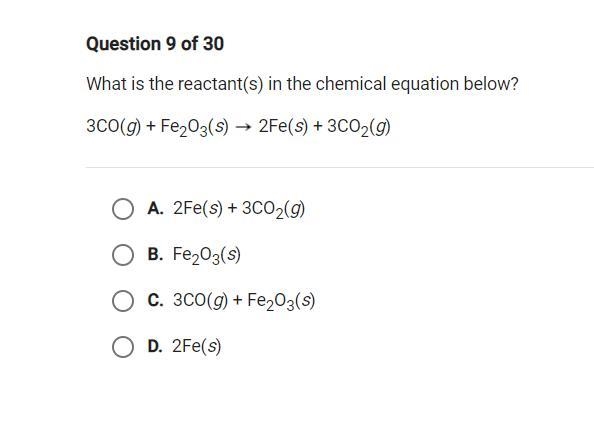 What is the reactant(s) in the chemical equation below?-example-1