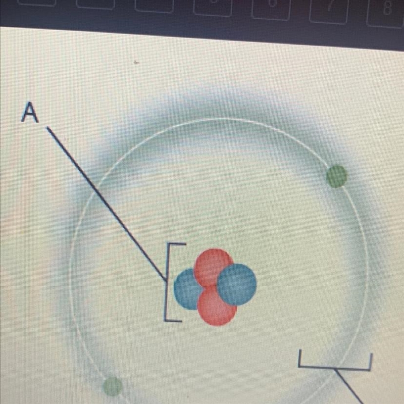 Which is a characteristic of the part of the atom marked “A”? •it contains most of-example-1