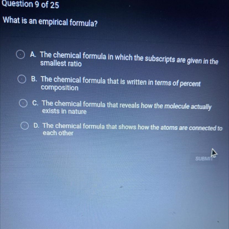 XTRA POINTS 4 CHRISTMAS What is an empirical formula?-example-1