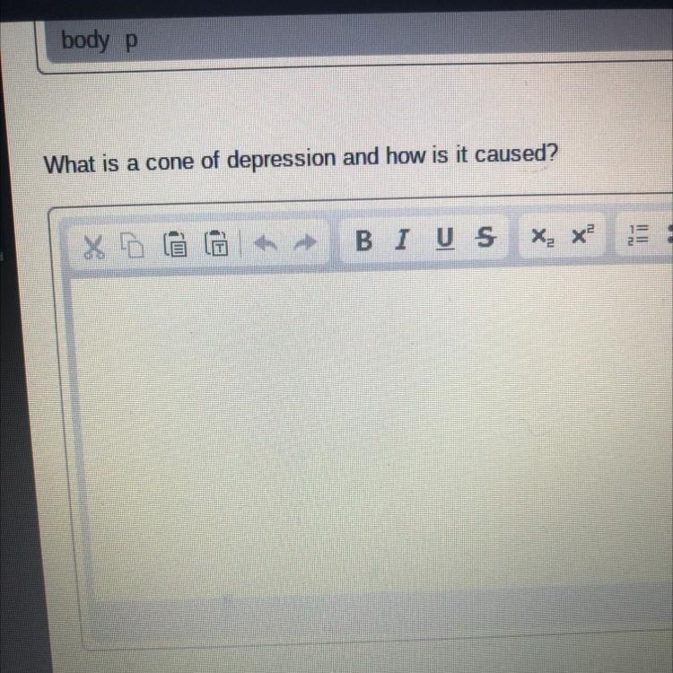 What is a cone of depression and how is it caused?-example-1