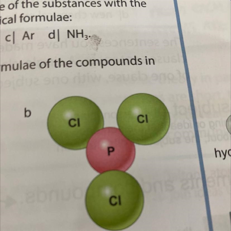 Write down the formula for B example: Hydrogen + Fluorine = Hydrogen Fluorine help-example-1