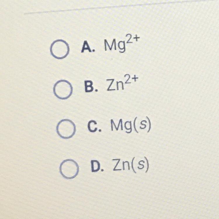 What would be the anode a magnesium and zinc galvanic cell?-example-1