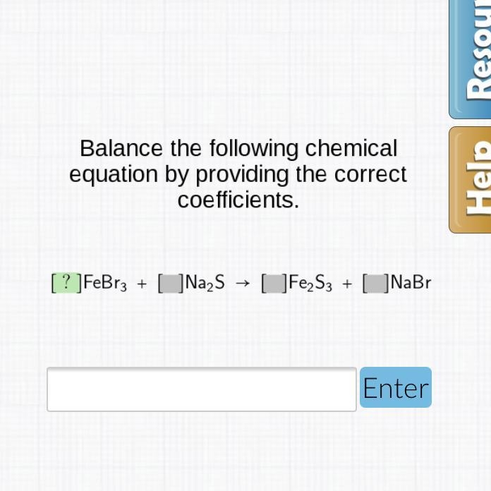 Balance the following chemical equation by providing the correct coefficients-example-1