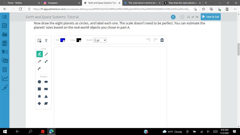 Now draw the eight planets as circles, and label each one. The scale doesn’t need-example-1