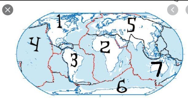 PLEASE HELP ME!!!!!!!!! Identify the Indo Australian plate on the map. A) #7 B) #4 C-example-1