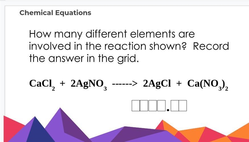 How many different elements are involved in the reaction shown? Record the answer-example-1