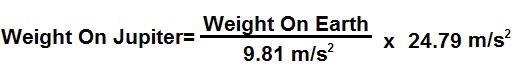 Jaden has a mass of 45 kilograms on Earth. Jupiter has more gravity than the Earth-example-1