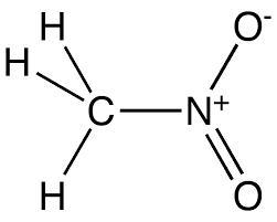 Based on the diagram above, nitromethane has a chemical formula of CH ______ _____ NO-example-1