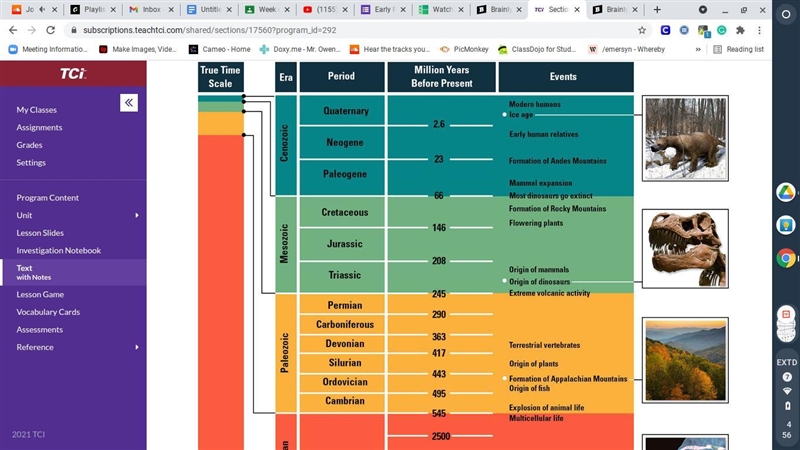 1. What is the geologic time scale? Explain how the geologic time scale is a model-example-1