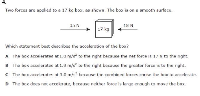 Which statement best describes the acceleration of the box-example-1