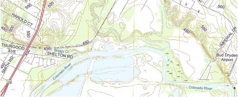 Study the topographic map. Which value is a good estimate of the railroad’s average-example-1