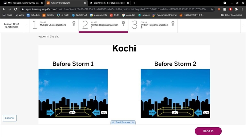 PLEASE HELPP FOR THE LIFE OF ME The temperature of the areas surrounding Kochi before-example-2