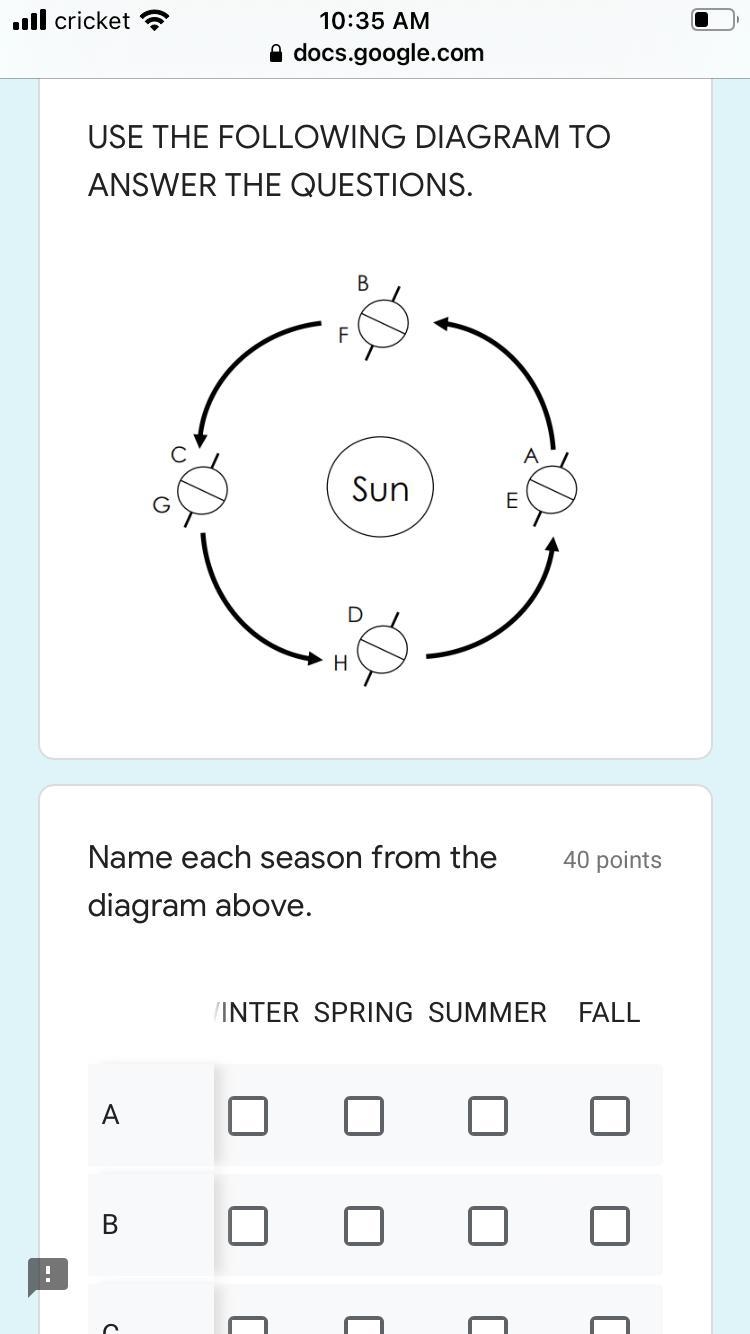 “name each season from the diagram above.” PLEASE HELP I WASNT AT SCHOOL.-example-1