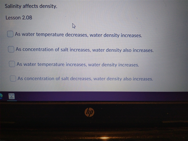 Salinity affects density-example-1