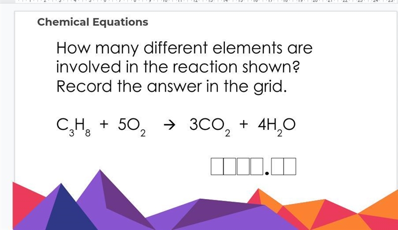 How many different elements are involved in the reaction shown? Record the answer-example-1