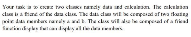 Write a object oriented c++ program-example-1