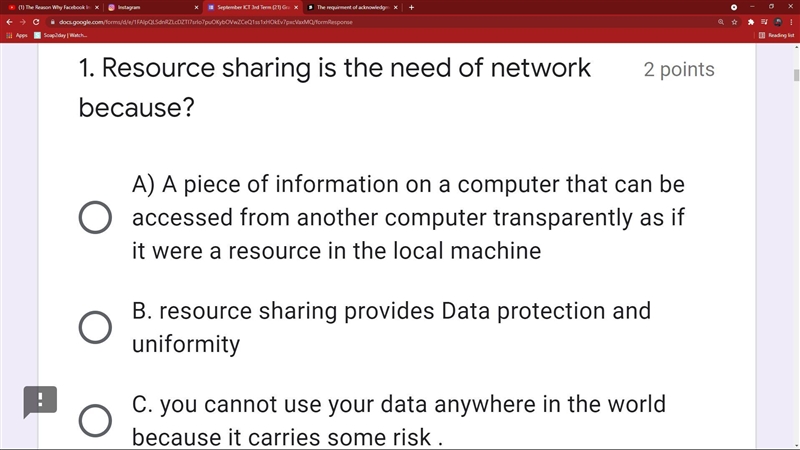 Resource sharing is the need of network because?-example-1