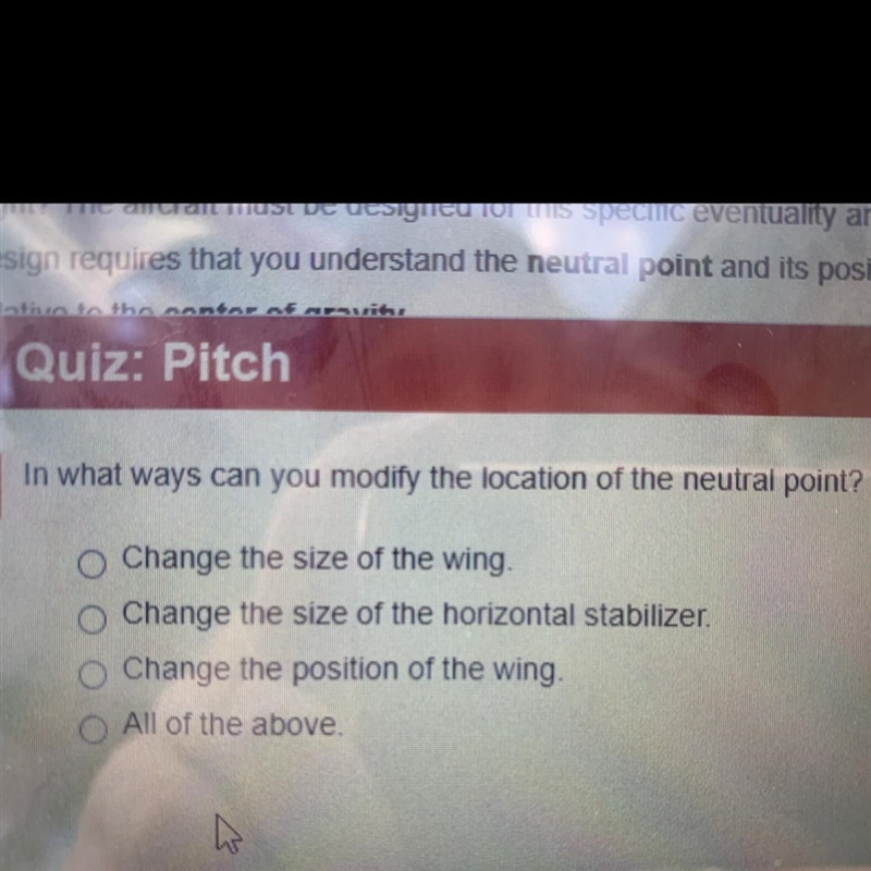 In what ways can you modify the location of the neutral point? O Change the size of-example-1