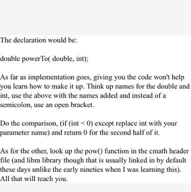 Write the definition of a function powerTo, which receives two numerical arguments-example-1