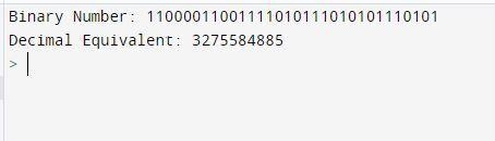 Write a program in your favorite language (e.g., C, Java, C , etc.) to convert max-example-2