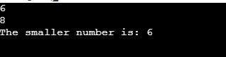 The following program results in a compiler error. Why? int FindMin(int a, int b) { int-example-1