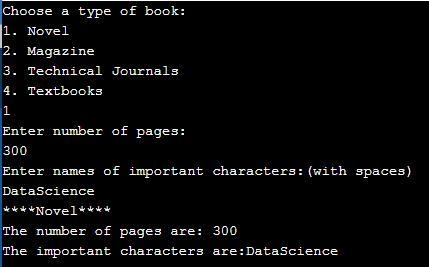 Design and implement a set of classes that define various types of reading material-example-1