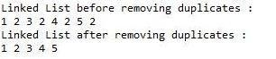 Write a removeDuplicates() method for the LinkedList class we saw in lecture. The-example-1