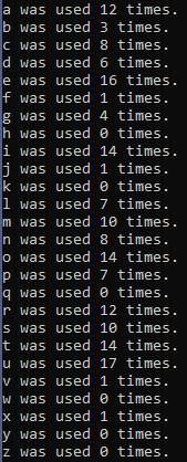 In c please Counting the character occurrences in a file For this task you are asked-example-2