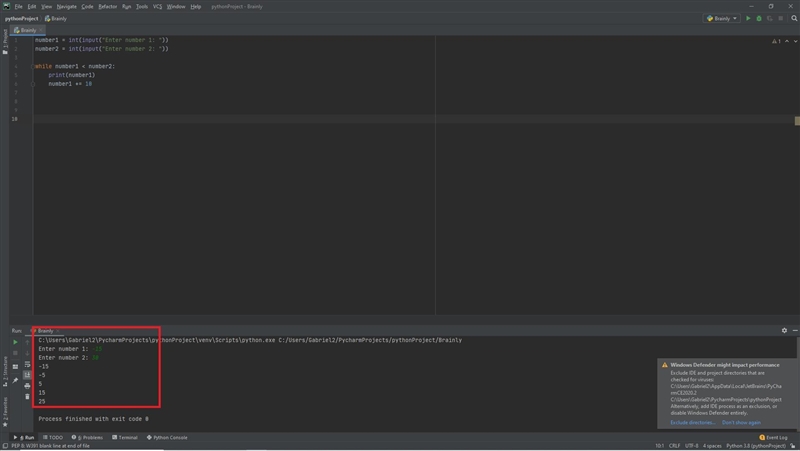 Write a program whose input is two integers. Output the first integer and subsequent-example-1