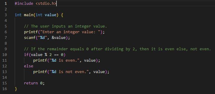 C program to check if number is even​-example-1