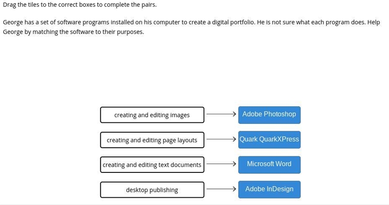 George has a set of software programs installed on his computer to create a digital-example-1