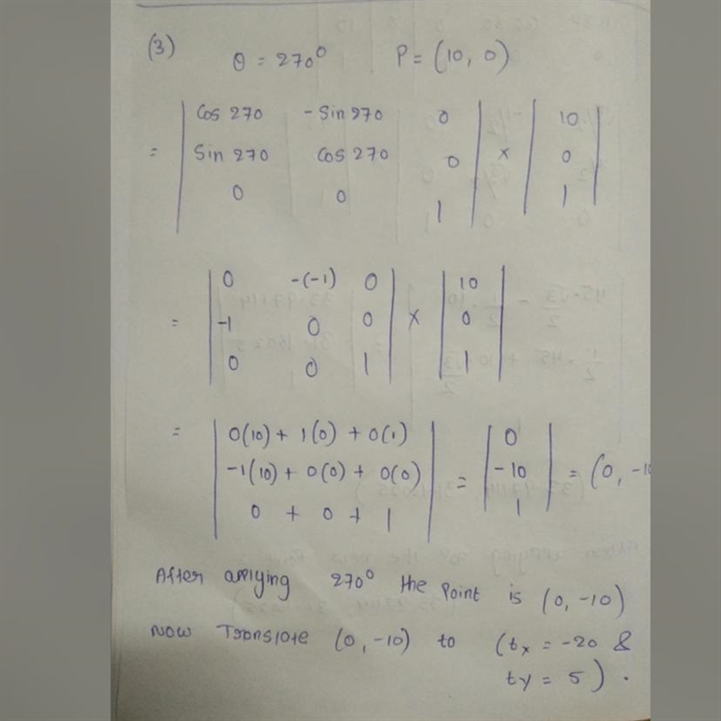 Computer Graphics: B. Arbitrary reference point: 1) Apply a rotation by 60° on the-example-1