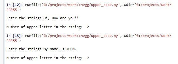 (Find the number of uppercase letters in a string) Write a recursive function to return-example-1