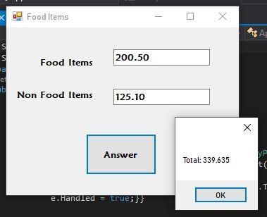 Create an application that determines the final cost of food items and non-food items-example-1