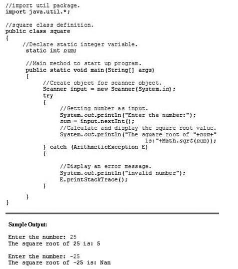 1. Write an application that throws and catches an ArithmeticException when you attempt-example-1